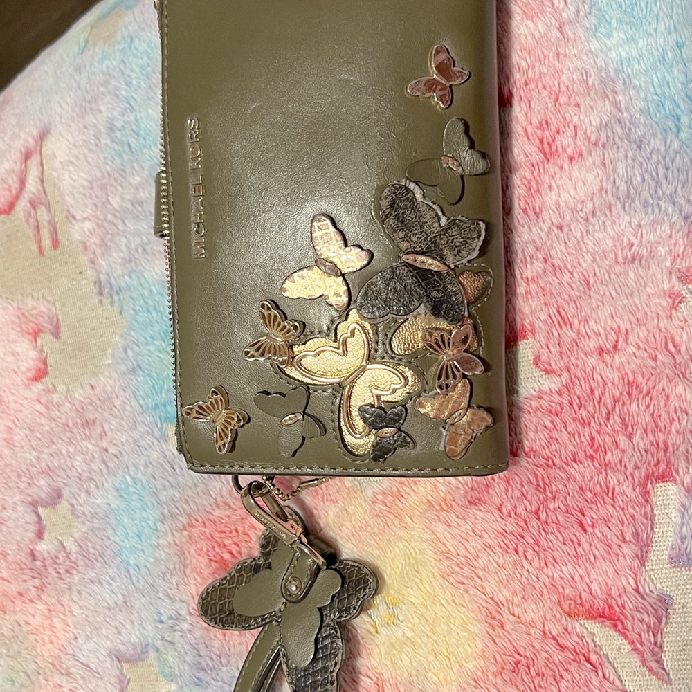 Michael Kors Dragonfly Susannah Leather large wallet